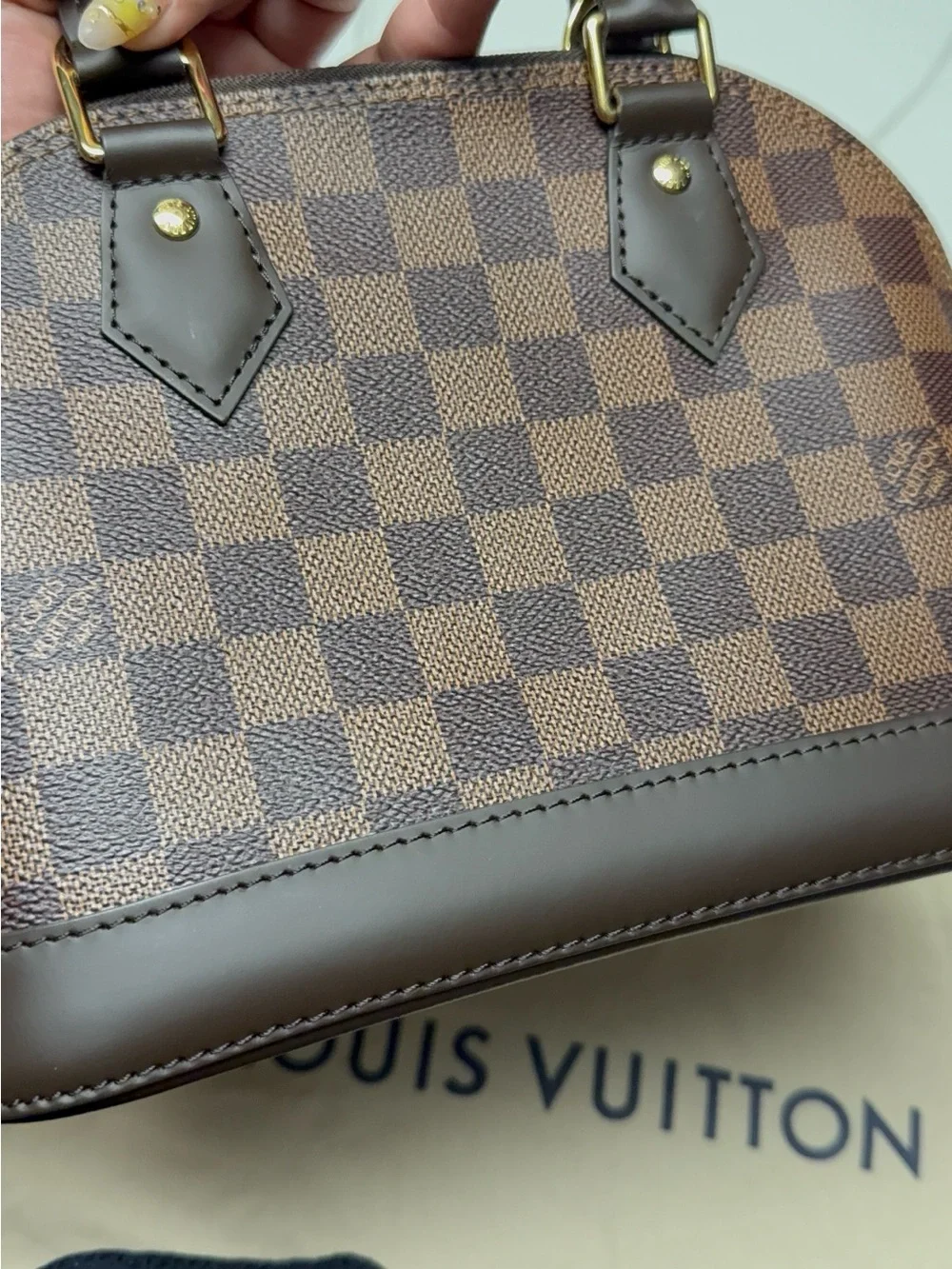 Louis Vuitton Brown Damier Ebene Alma BB